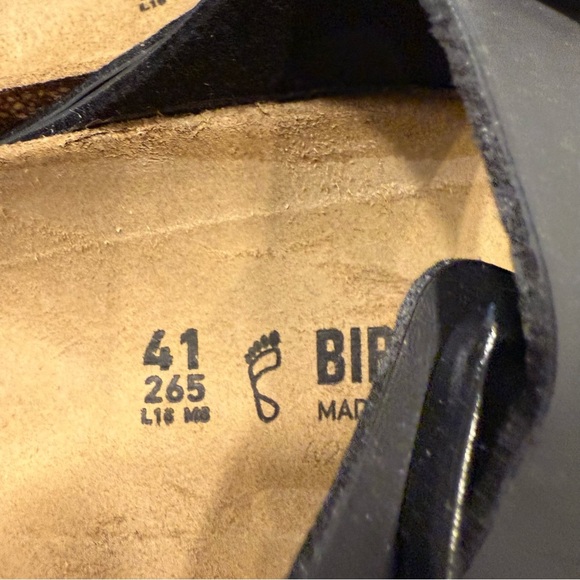 BIRKENSTOCK ARIZONA Black sandals BIRKO-FLOR Sz US W 10 Men 8 EU 41 NIB - Picture 4 of 7